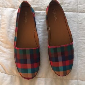 Merona 7 1/2 gingham  espadrille flats